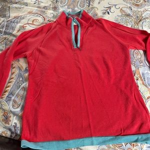 Red sweater 100% Pima cotton
